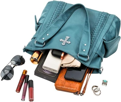 حقائب حمل مخفية من CELELA للنساء حقيبة كبيرة وحقيبة كتف مع حقائب يد متقاطعة على الطراز الغربي in Kuwait