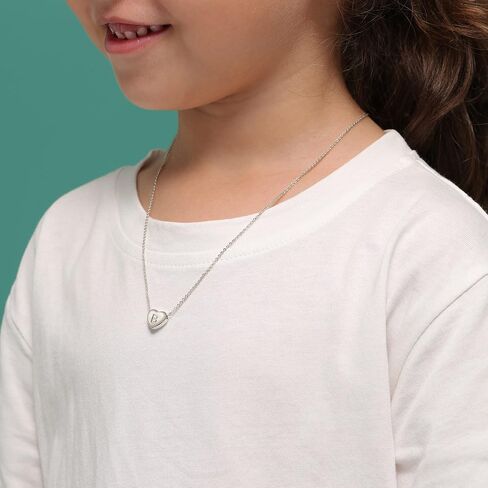 Monily Initial Heart Necklace for Girl Tiny Dainty Gold Plated Letters Heart Choker Necklaces for Women Gifts for Girls in Saudi Arabia