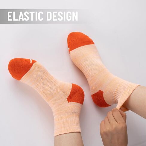 جوارب eallco النسائية للكاحل للجري ربع جوارب رياضية رياضية مبطنة 6 أزواج in Kuwait