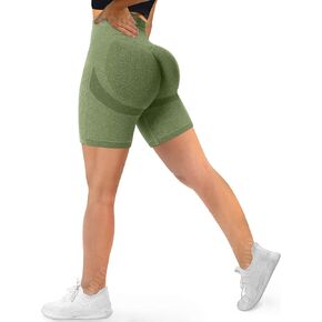 Scrunch بعقب رفع السراويل للنساء تجريب الصالة الرياضية ابتسامة كفاف لفافة ساق غير مخيطة عالية الخصر Ruched الغنيمة اليوغا السراويل in Kuwait
