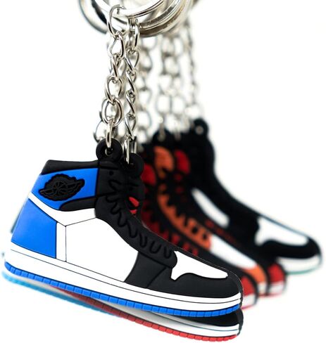 4Hrse - Retro Shoe Rubber Sneaker Key chains Birthday Party Favors Fun Gifts Hype Props Celebration Decoration Kids Mystery Goodie Bag Prizes (Random Pack of 10) in Kuwait