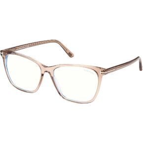 Tom Ford FT 5762-B BLUE BLOCK Shiny Light Beige/Blue Filter 55/15/140 women Eyewear Frame in Saudi Arabia
