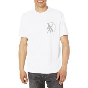 A|X ARMANI EXCHANGE Men's Overlap Chest Logo Tee in Saudi Arabia