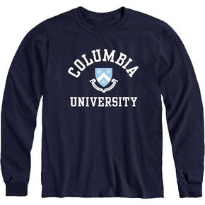 Ivysport Cotton Long Sleeve T-Shirt with Crest Logo School Color, Unisex in Kuwait