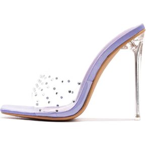 Cape Robbin Brisa Sexy Stiletto High Heels for Women, Square Open Toe Shoes Heels