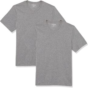 Amazon Essentials Men's Slim-Fit Short-Sleeve V-Neck T-Shirt, Pack of 2 in Saudi Arabia