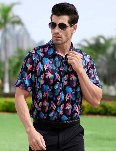 تيشيرت بولو للجولف للرجال سريع الجفاف، جزء علوي ماص للرطوبة in Kuwait