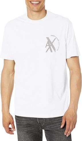 تي شيرت A|X ARMANI EXCHANGE للرجال بشعار الصدر المتداخل in Saudi Arabia