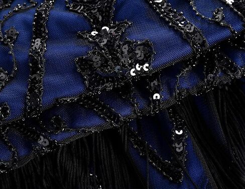 PrettyGuide Women's 1920s Flapper Dress Vintage Swing Fringed Gatsby Roaring 20s Dress in Kuwait