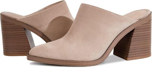 JeimPoey Womens Chunky Heels Mules Pointed Closed Toe Heeled Sandals Backless Stacked Block Heel Slip-on Booties in Saudi Arabia
