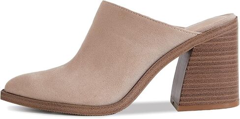 JeimPoey Womens Chunky Heels Mules Pointed Closed Toe Heeled Sandals Backless Stacked Block Heel Slip-on Booties in Saudi Arabia