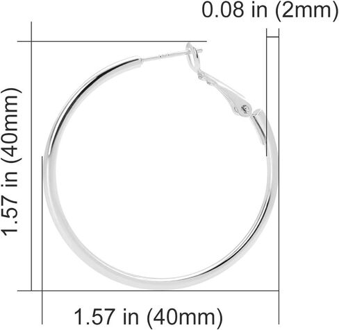 Rugewelry 925 Sterling Silver Hoop Earrings,18K Gold Plated Polished Round Hoop Earrings For Women,Girls' Gifts in Kuwait