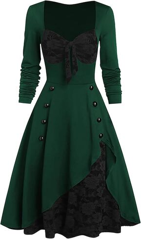 Aivtalk Gothic Steampunk Dresses for Women Victorian Queen Ball Gown Masquerade Dress Party Dresses in Saudi Arabia