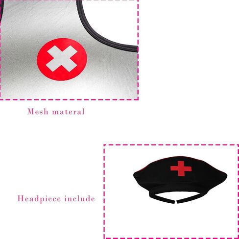 Sexy Nurse Costume Halloween Cosplay Women Lingerie Set Nurse Outfit Costume in Saudi Arabia