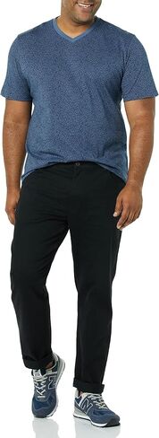 Amazon Essentials Men's Slim-Fit Short-Sleeve V-Neck T-Shirt, Pack of 2 in Saudi Arabia