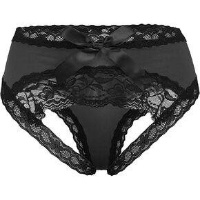 Yevin Plus Size Panties For Women Midnight Sexy Bow Lace Underwear Cute Briefs in Saudi Arabia