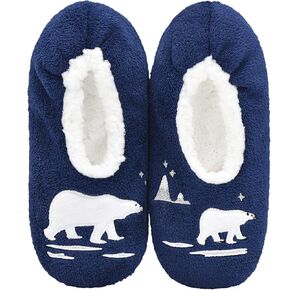 DICUIRD Womens Cozy&Warm Soft Sole Slipper Socks with Grippers-Fuzzy Fleece Lined House Slippers with Non-skid Bottoms
