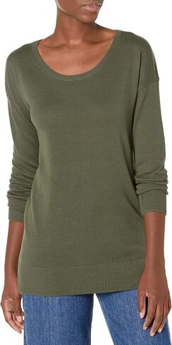 Amazon Essentials Women's Lightweight Long-Sleeve Crew Neck Tunic Sweater (Available in Plus Size) in Kuwait