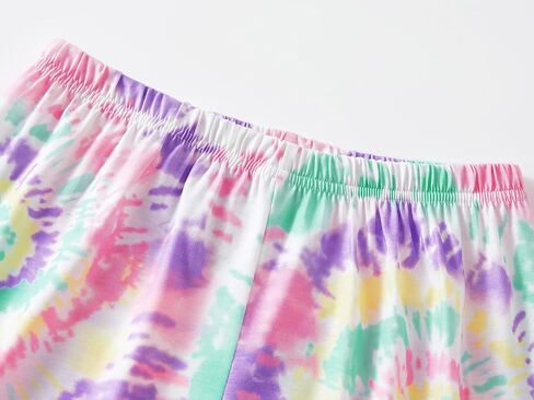 بيجامة عصرية بصبغة لولبية للفتيات مكونة من قطعتين ناعمة بأكمام طويلة وسراويل PJ Set Jammies مقاس 6-18 in Kuwait