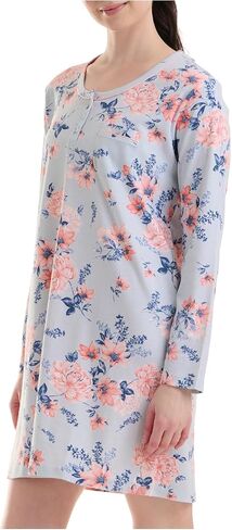 Karen Neuburger Women's Long Sleeve Sleepdress Pj in Saudi Arabia