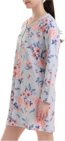 Karen Neuburger Women's Long Sleeve Sleepdress Pj in Saudi Arabia