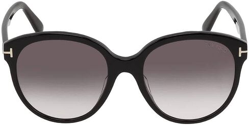 Tom Ford Sunglasses FT 0957 -D Asian fit 01B Shiny Black, t Logo/Gradient Sm in Saudi Arabia