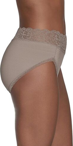 Vanity Fair Women's Flattering Lace Panties: Lightweight & Silky with Superior Stretch, Toasted Coconut, 7 in Saudi Arabia