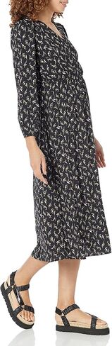 Amazon Essentials Women's Long Sleeve Wrap Midi Dress (Available in Plus Size) in Kuwait