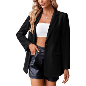 LVMGIRNC Women's Casual Oversized Blazer Jackets Long Sleeve Open Front Cardigans Work Office Blazers in Saudi Arabia