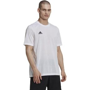 adidas Men's Soccer Entrada 22 Poly Tee - Moisture-Wicking AEROREADY, Comfortable Single Jersey Fabric