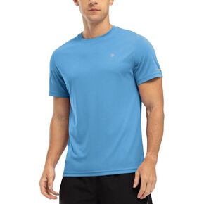 TBMPOY Men's Hiking Shirts Short Sleeve Athletic Dry Fit Waterproof Shirts Running Gym Active Performance T Shirts in Kuwait