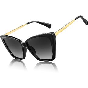 FEISEDY Trendy Polarized Women Sunglasses, Retro Womens Square Cat Eye Sun Glasses B4134
