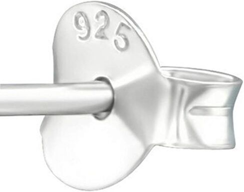 10 مللي متر صغيرتي أبيض وأسود الحوت القاتل Orca ترصيع الصلبة 925 فضة دفع الظهر أقراط in Kuwait