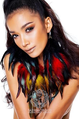 Fashmorus Women Feather Earrings for Women Fashion Dulcet Feather Earrings for Women Dangle in Saudi Arabia
