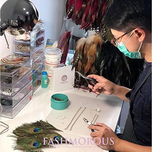 Fashmorus Women Feather Earrings for Women Fashion Dulcet Feather Earrings for Women Dangle in Saudi Arabia
