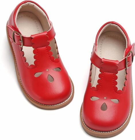 GINFIVE Toddler Girls Dress Shoes Little Kids Flats School Mary Janes Shoes in Saudi Arabia