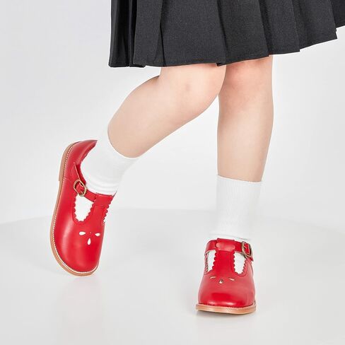 GINFIVE Toddler Girls Dress Shoes Little Kids Flats School Mary Janes Shoes in Saudi Arabia