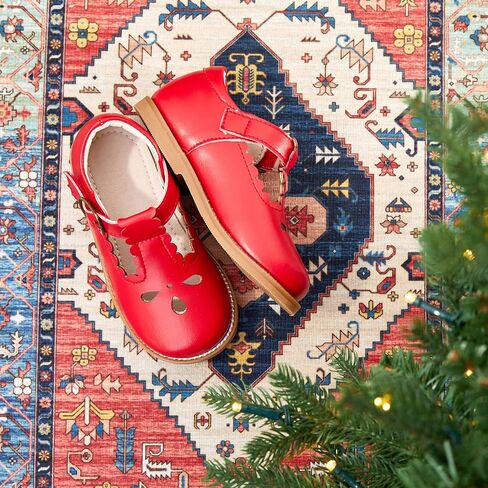 GINFIVE Toddler Girls Dress Shoes Little Kids Flats School Mary Janes Shoes in Saudi Arabia