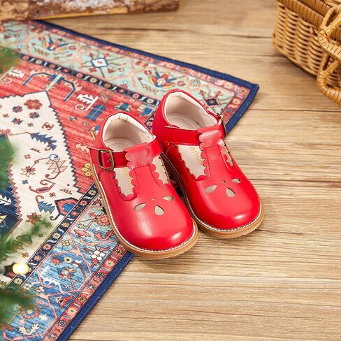 GINFIVE Toddler Girls Dress Shoes Little Kids Flats School Mary Janes Shoes in Saudi Arabia