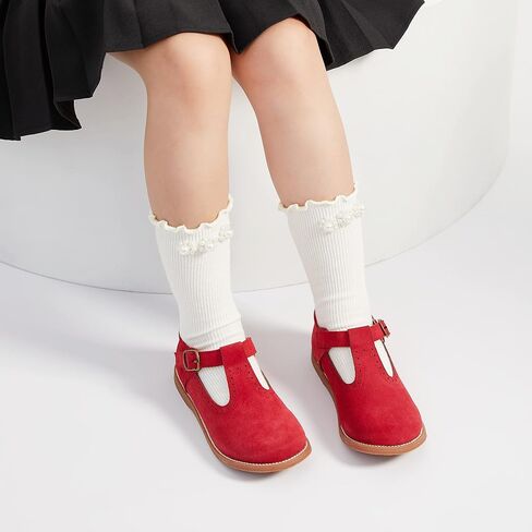 GINFIVE Toddler Girls Dress Shoes Little Kids Flats School Mary Janes Shoes in Saudi Arabia