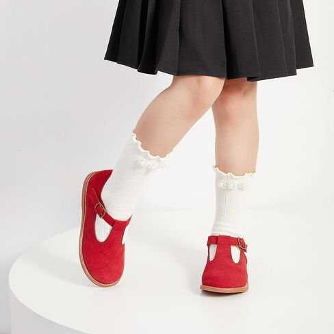 GINFIVE Toddler Girls Dress Shoes Little Kids Flats School Mary Janes Shoes in Saudi Arabia