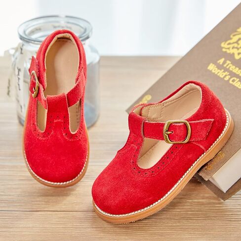 GINFIVE Toddler Girls Dress Shoes Little Kids Flats School Mary Janes Shoes in Saudi Arabia