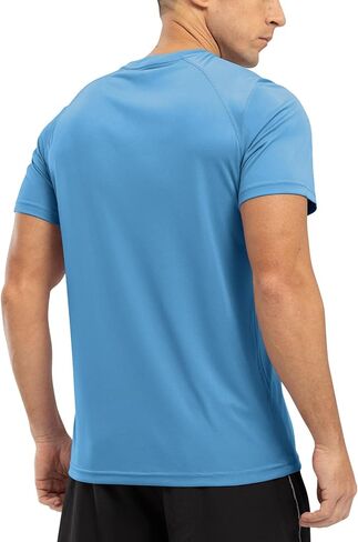 TBMPOY Men's Hiking Shirts Short Sleeve Athletic Dry Fit Waterproof Shirts Running Gym Active Performance T Shirts in Kuwait