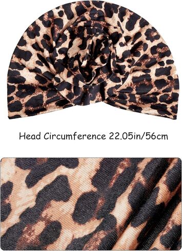 Syhood 9 Pieces African Turban Cap Flower Pattern Headwrap Elastic Knot Pre-Tied Bonnet Beanie Hat for Women Colorful in Saudi Arabia