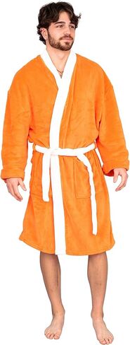 رداء أحمر برتقالي لحفلات حمام السباحة باللون العنابي من رون, برتقالي, unisex-adult in Kuwait