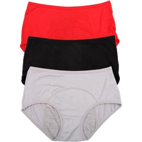 YOYI FASHION Bamboo Viscose Fiber Brief Menstrual Leakproof Panties Multi Pack US Size XXS-3XL/10