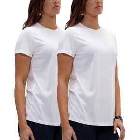 DEVOPS Women's 2 Pack UPF 50+ Sun Protection Short Sleeve Shirts Outdoor Fishing Hiking Running Lightweight T-Shirt in Saudi Arabia