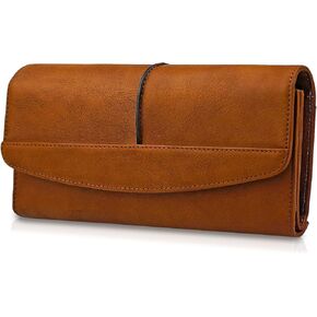 Wallets for Women Large Capacity Leather Clutch Wallet Card Organizer Women's Purse