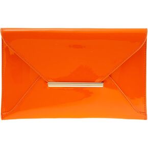 Faux Patent Leather Envelope Candy Clutch Bag