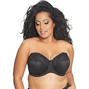 Goddess Women's Plus Size Adelaide Underwire Strapless Bra, Black, 36L in Saudi Arabia